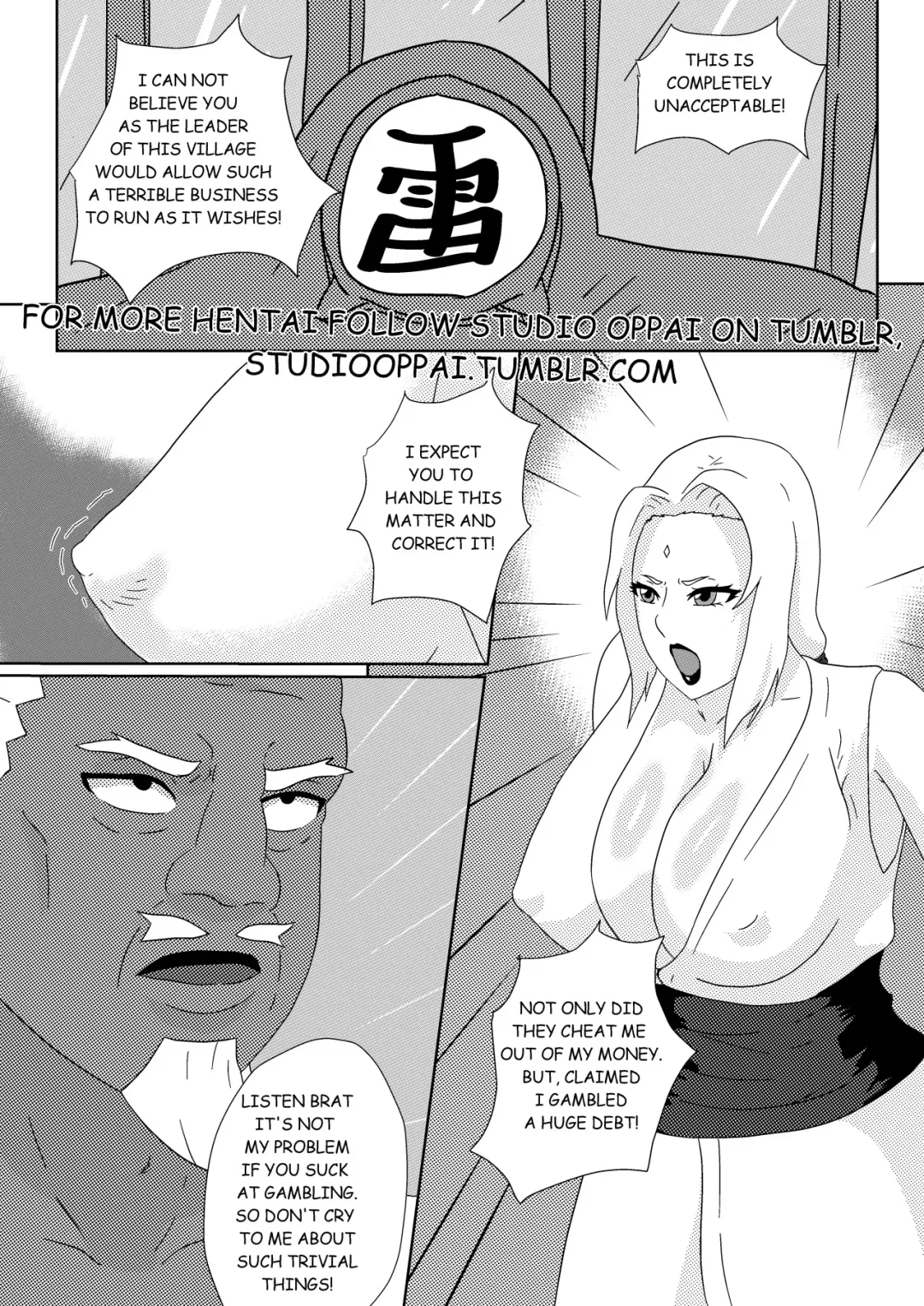 Tsunades Lost Bet Studio Oppai 2