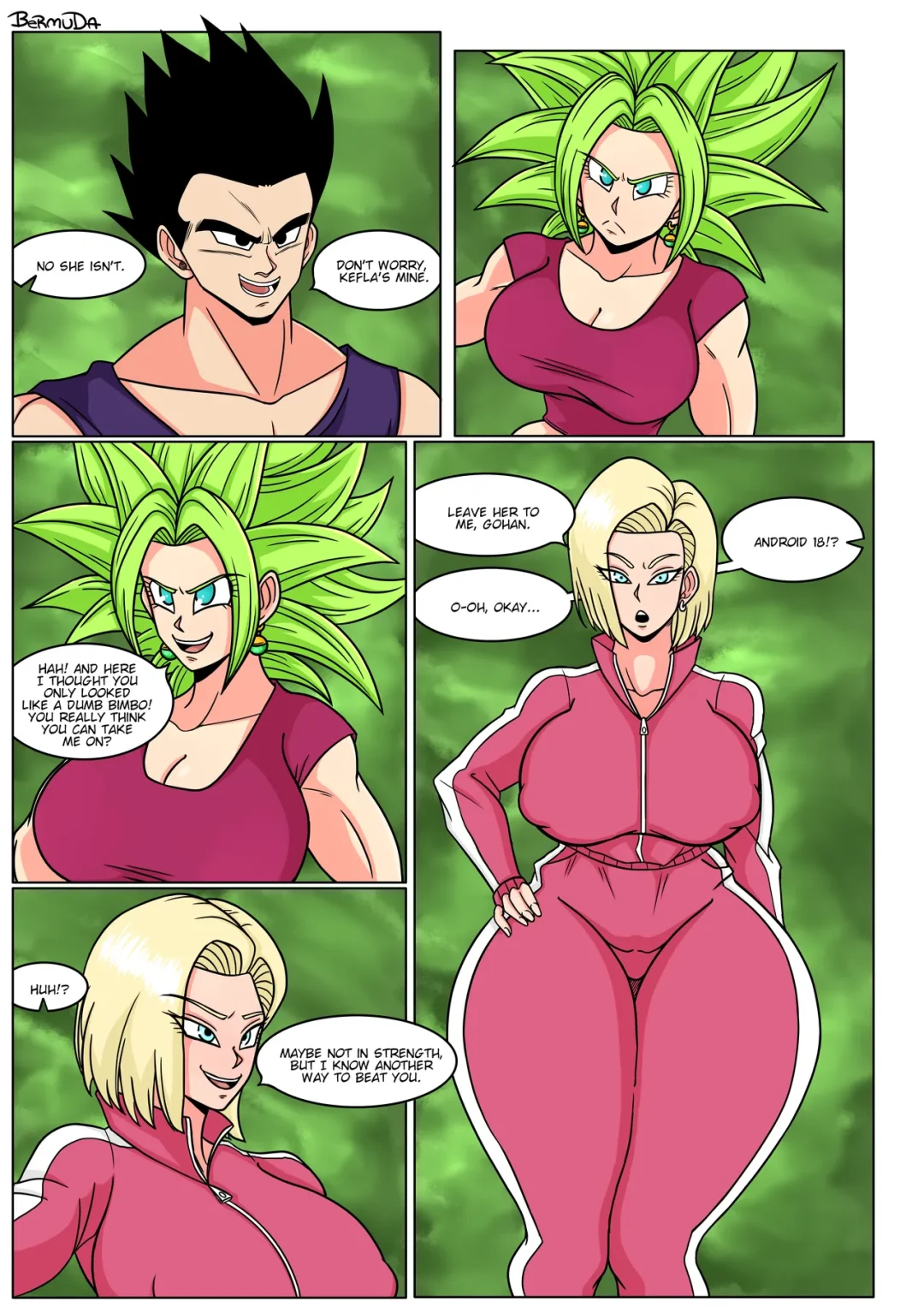 android 18 vs kefla bermuda 001