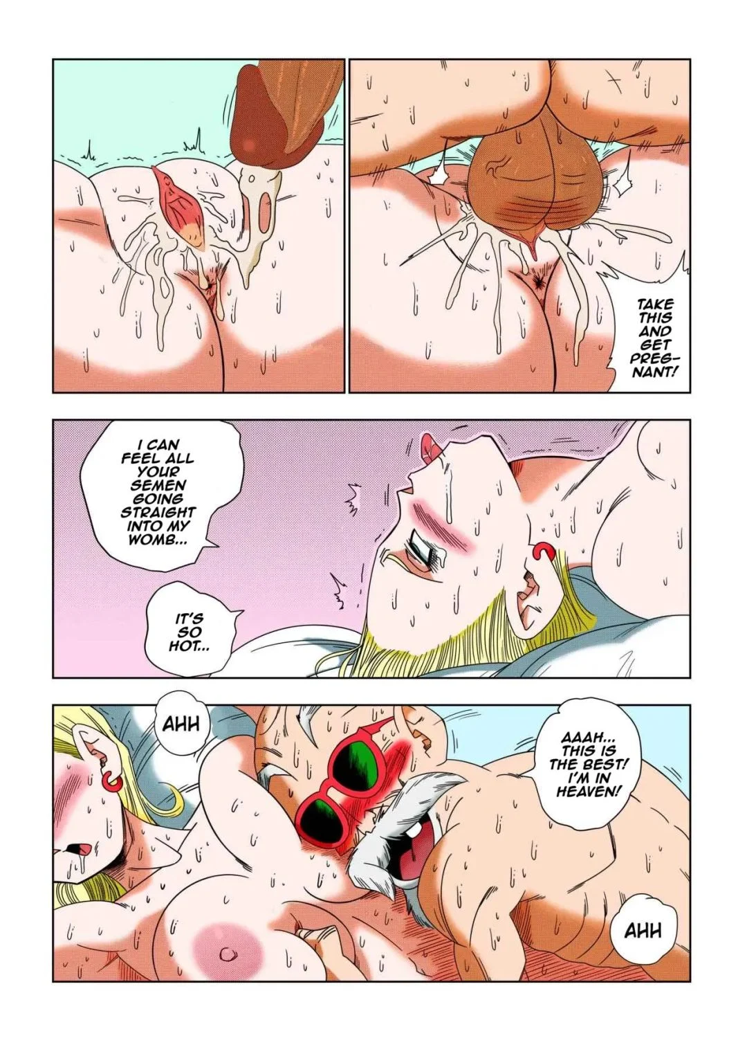 android 18 vs master roshi yamamoto 021