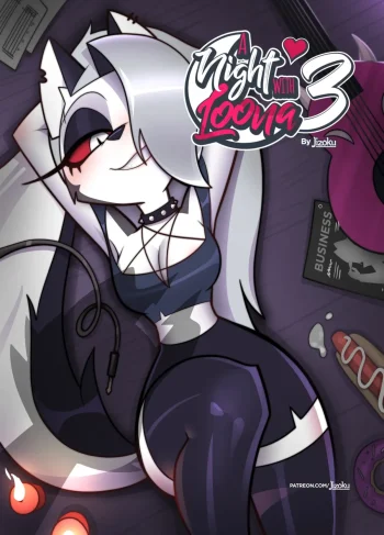 A Night With Loona 3 – Jizoku, Porn Comic featuring Loona from Helluva Boss