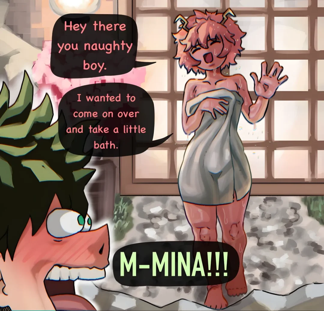 Mina’s bath time – BurntArt comic page 1