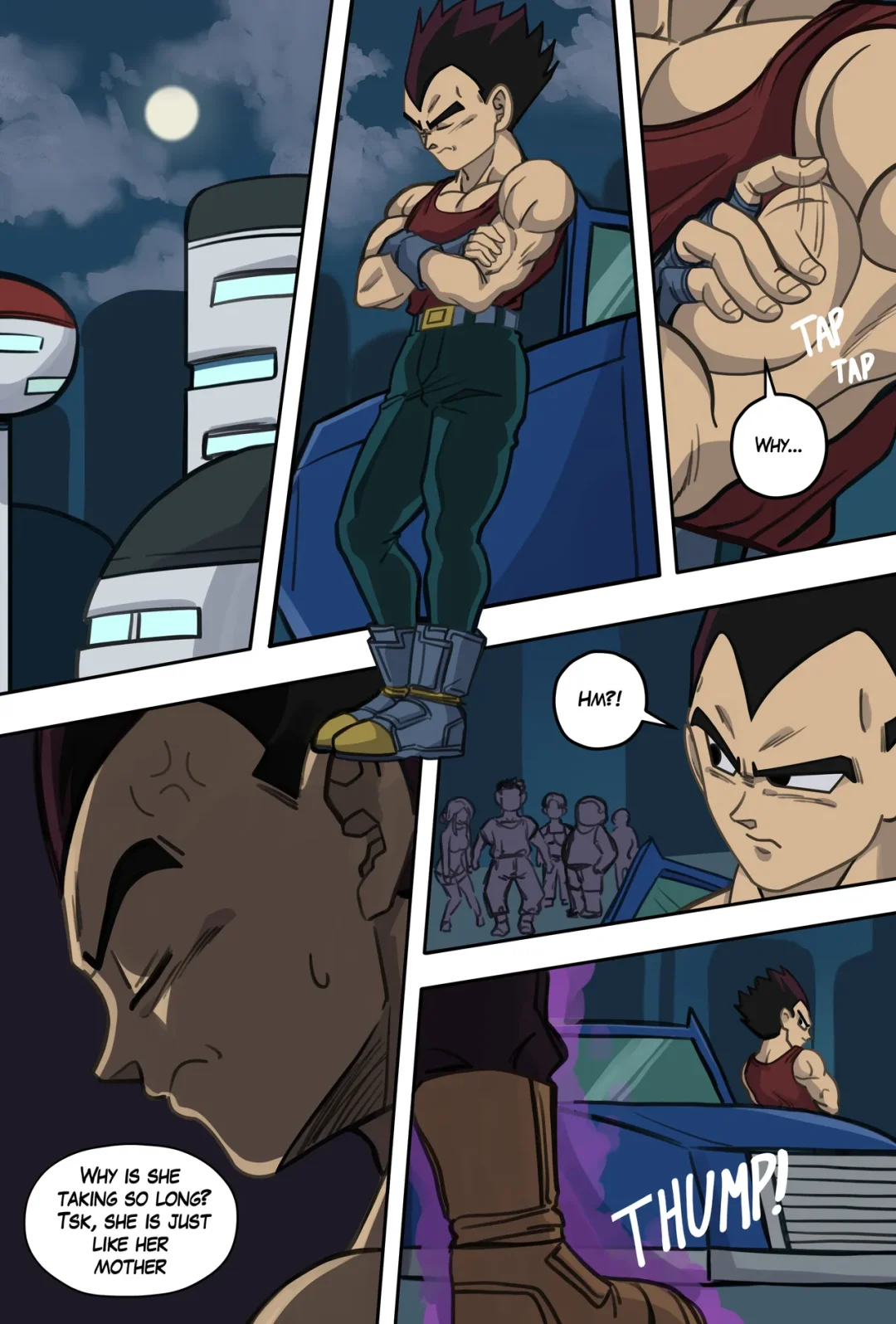 Baby arrival on Earth II – AxlexCima comic page 2