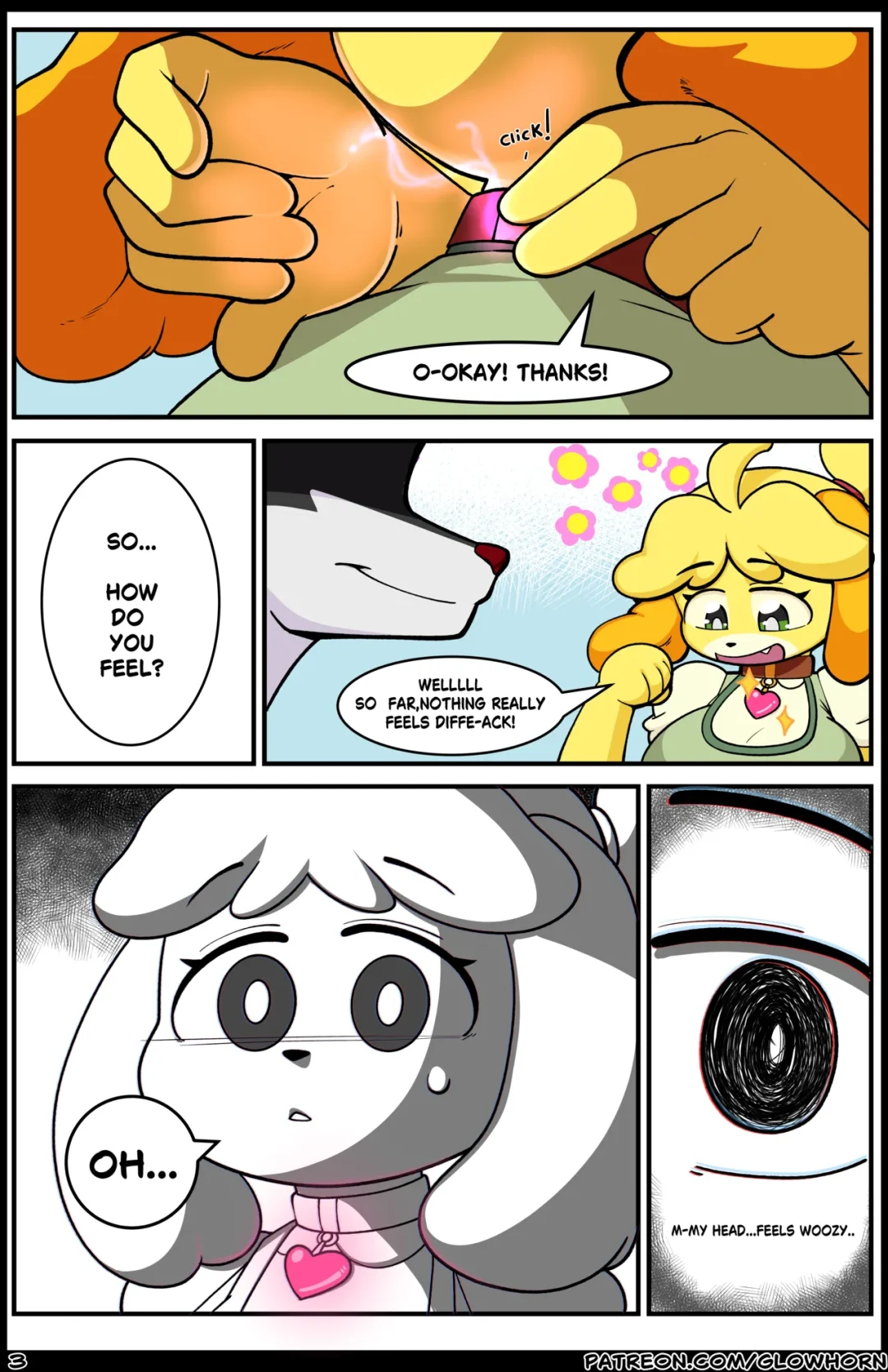 Collared – Glowhorn comic page 3