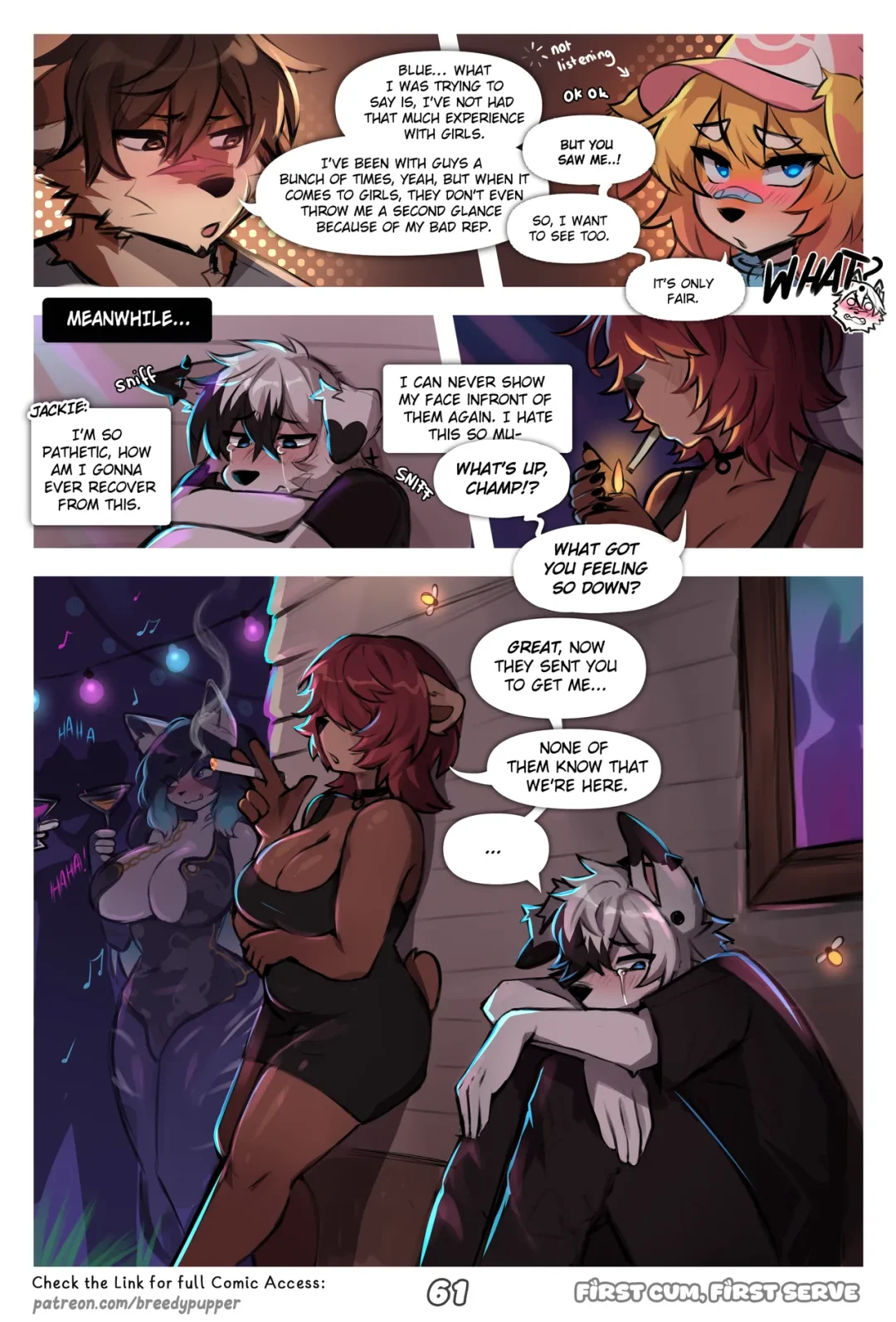 First Cum, First Serve! – Breedypupper comic page 61