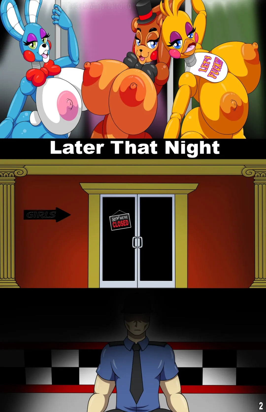 Five Fucks at Freddy’s 2 – TheGeckoNinja comic page 2