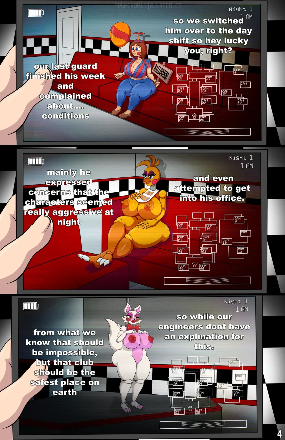 Five Fucks at Freddy’s 2 – TheGeckoNinja comic page 4