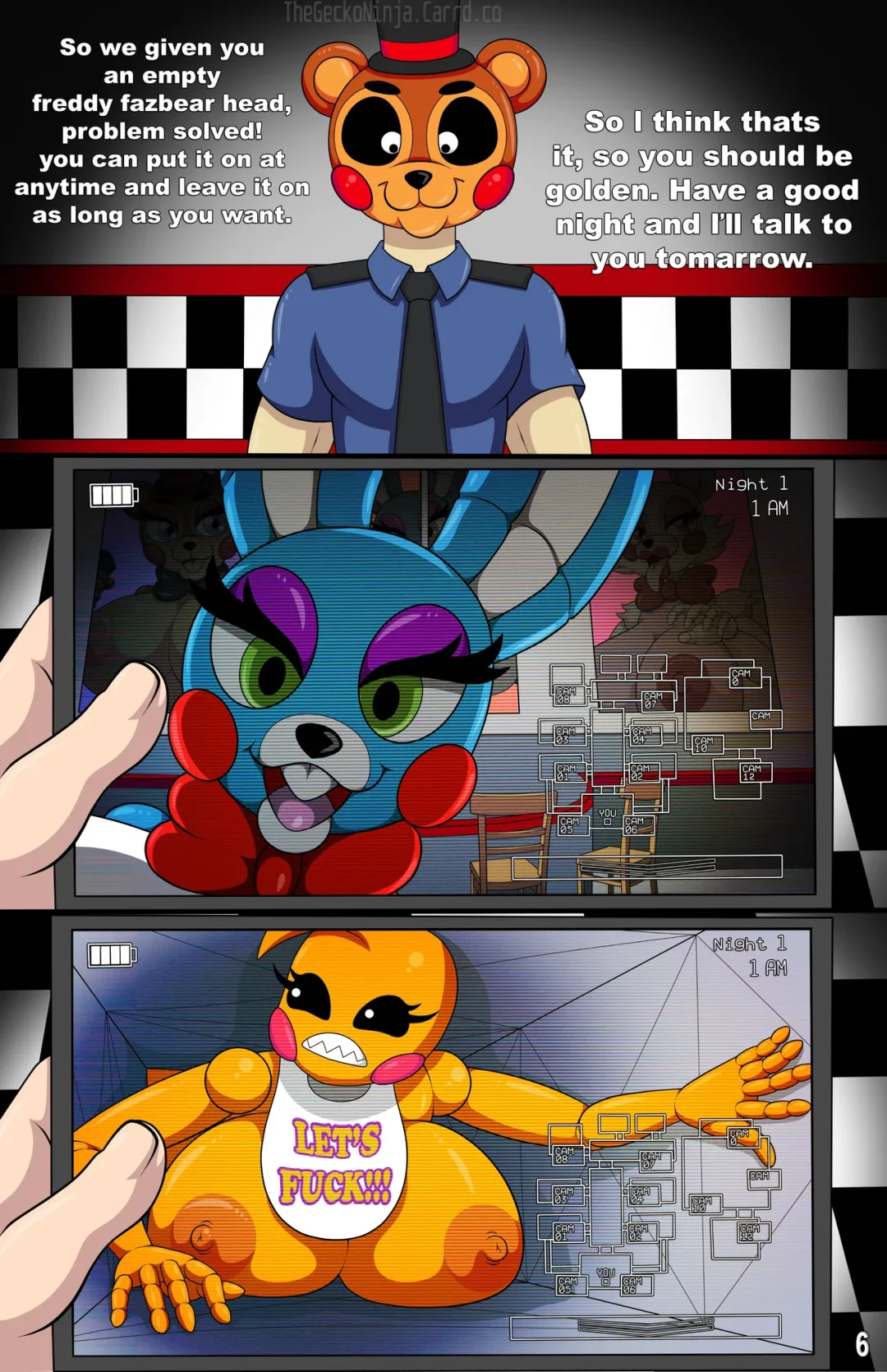Five Fucks at Freddy’s 2 – TheGeckoNinja comic page 6