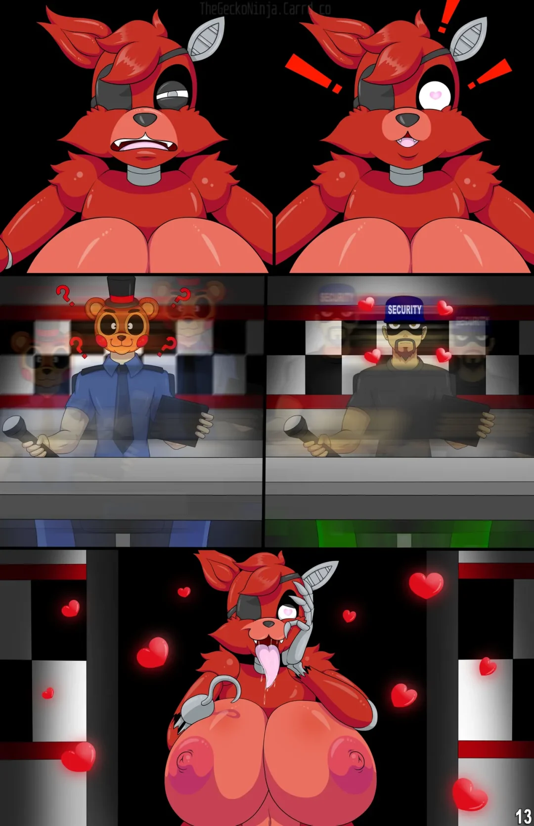 Five Fucks at Freddy’s 2 – TheGeckoNinja comic page 13