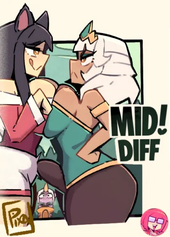 MID! Dif – Pixzapix, Porn Comic featuring Ahri from League of Legends