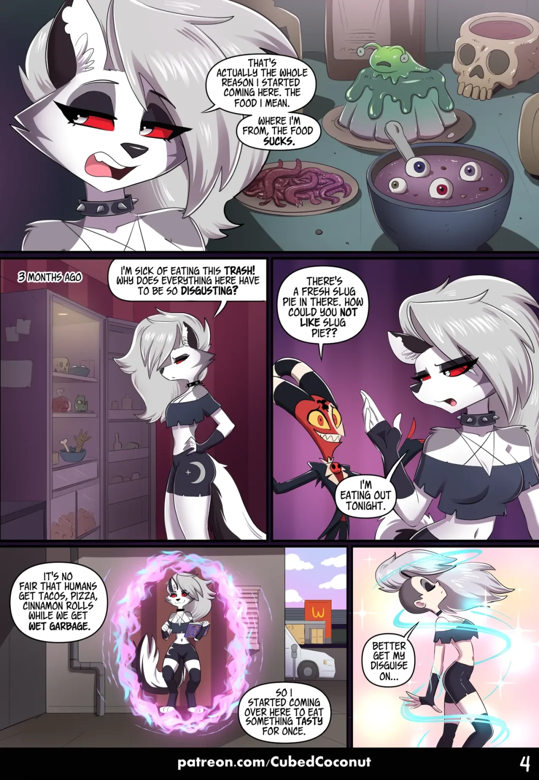 The Human and the Hellhound – CubedCoconut comic page 4