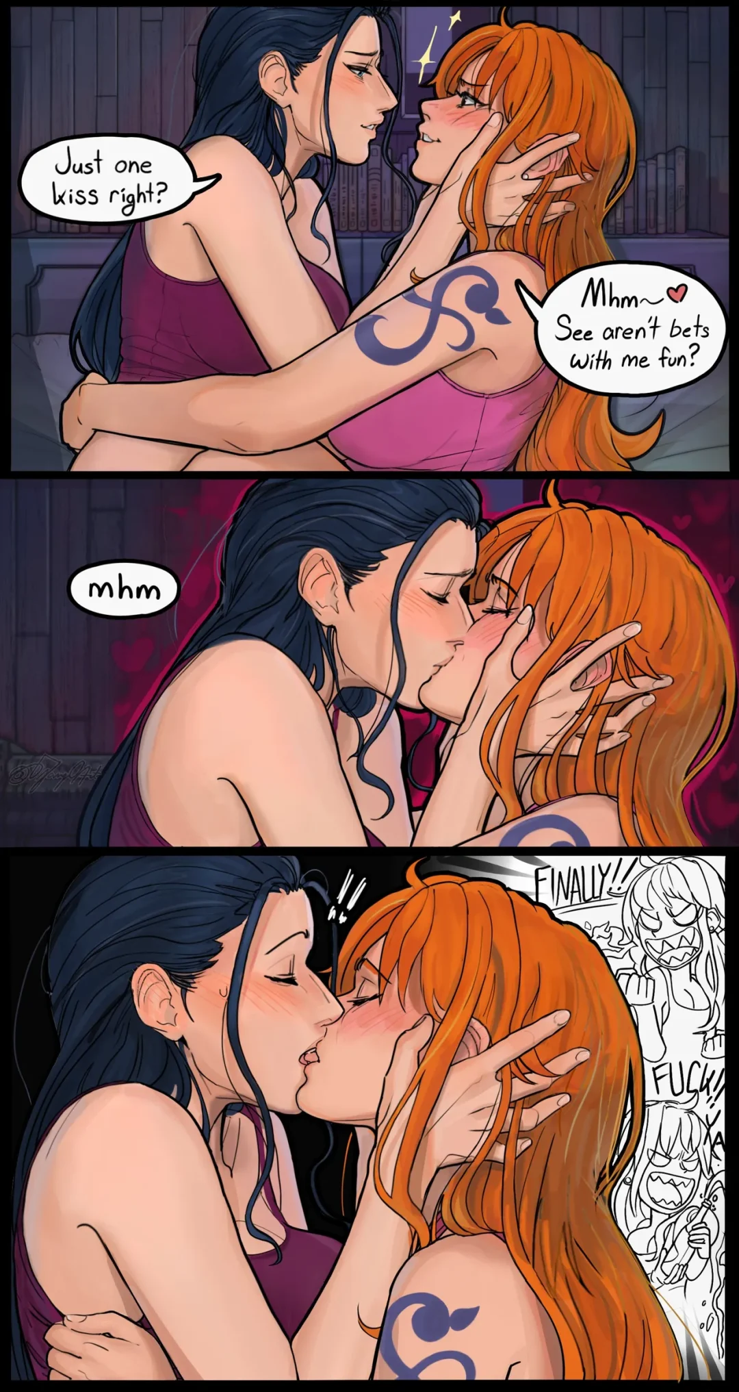 A Demon’s First Kiss – Django comic page 1