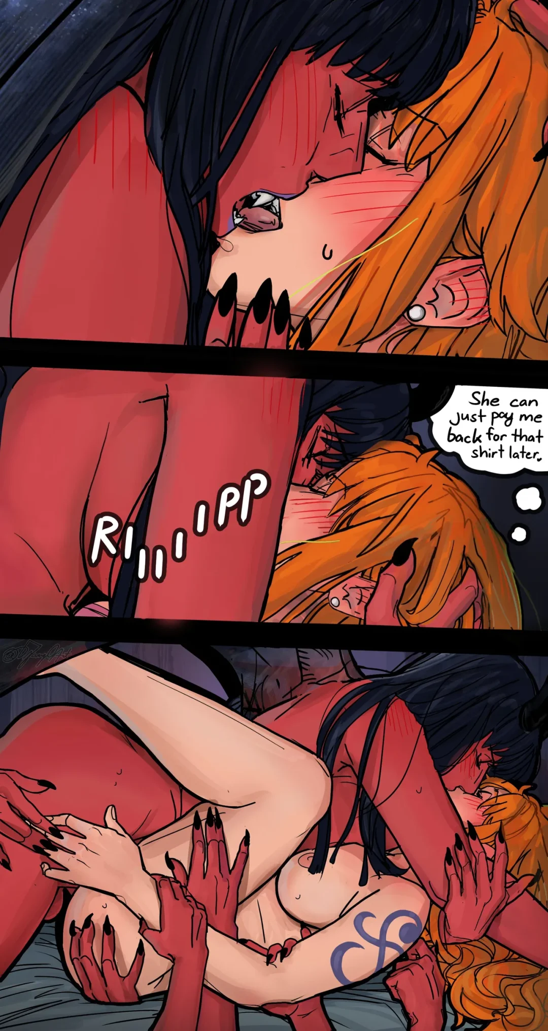 A Demon’s First Kiss – Django comic page 8