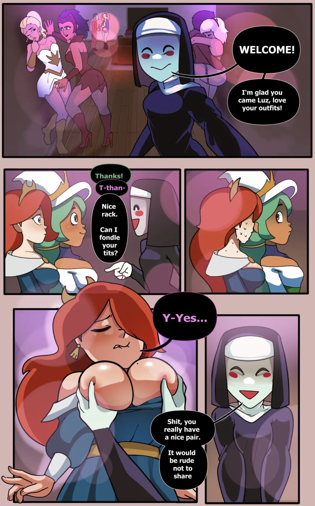 Amity & Luz’s Halloween Party – DometiArt comic page 2