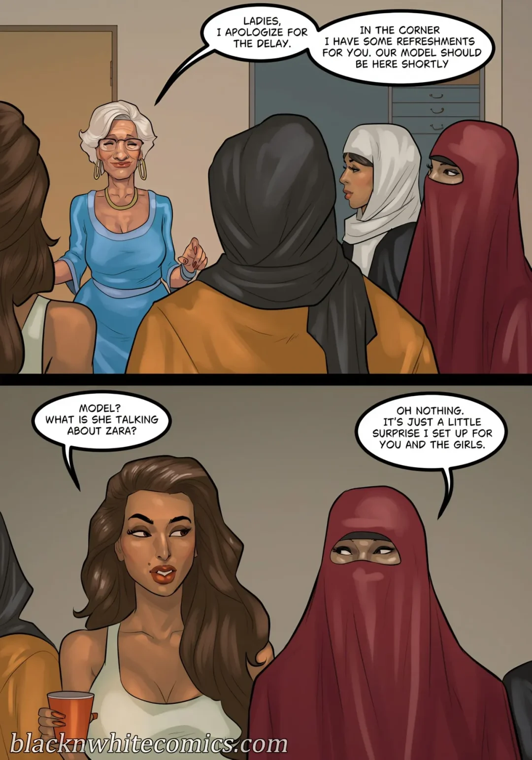 Art Class – BlacknWhite comic page 4