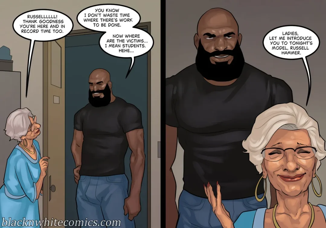 Art Class – BlacknWhite comic page 5