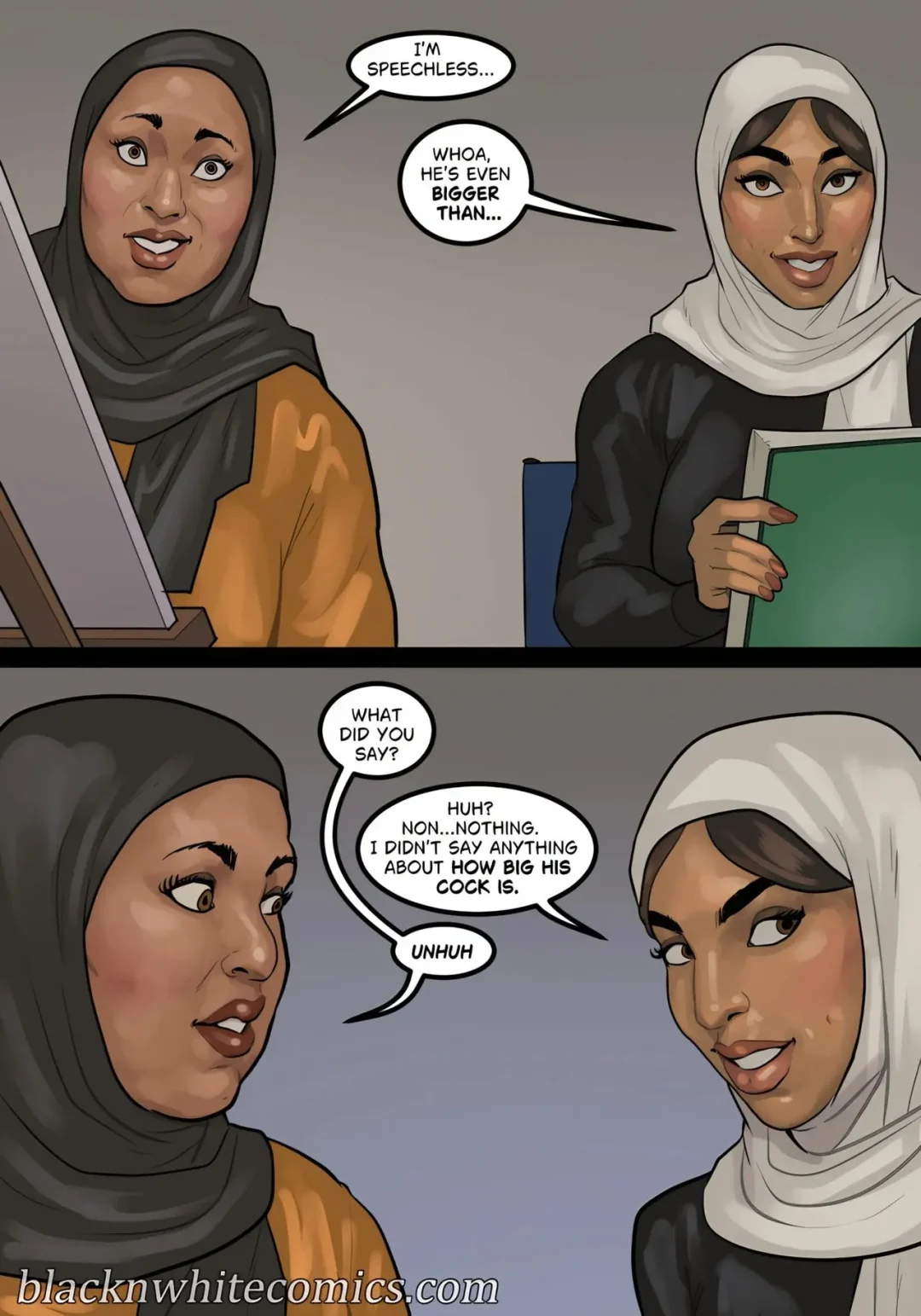 Art Class – BlacknWhite comic page 8