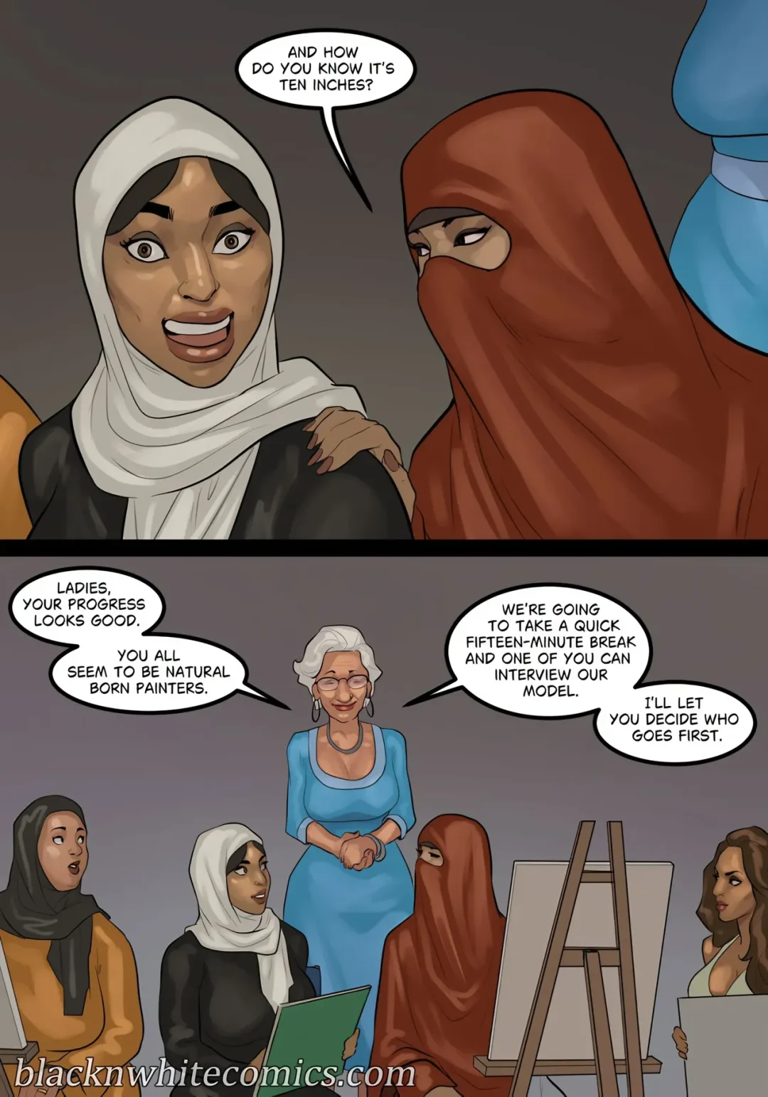 Art Class – BlacknWhite comic page 11