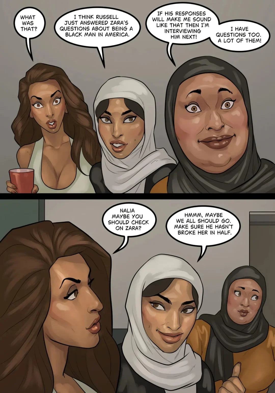 Art Class – BlacknWhite comic page 18