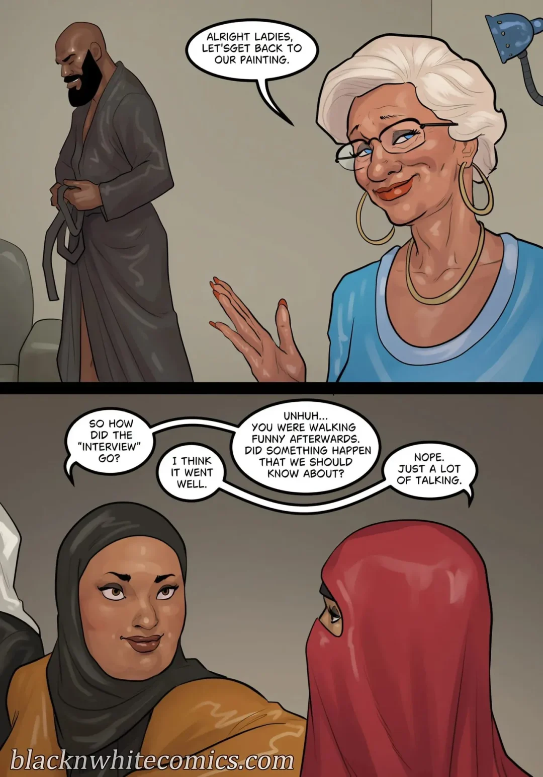 Art Class – BlacknWhite comic page 28