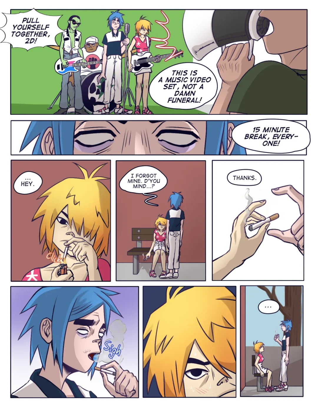 Backstage Bliss – BilberryBear comic page 2