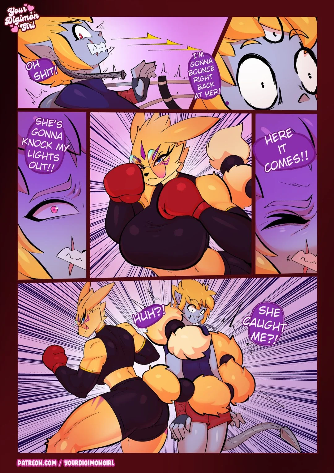 Box Routine – Your Digimon Girl comic page 2