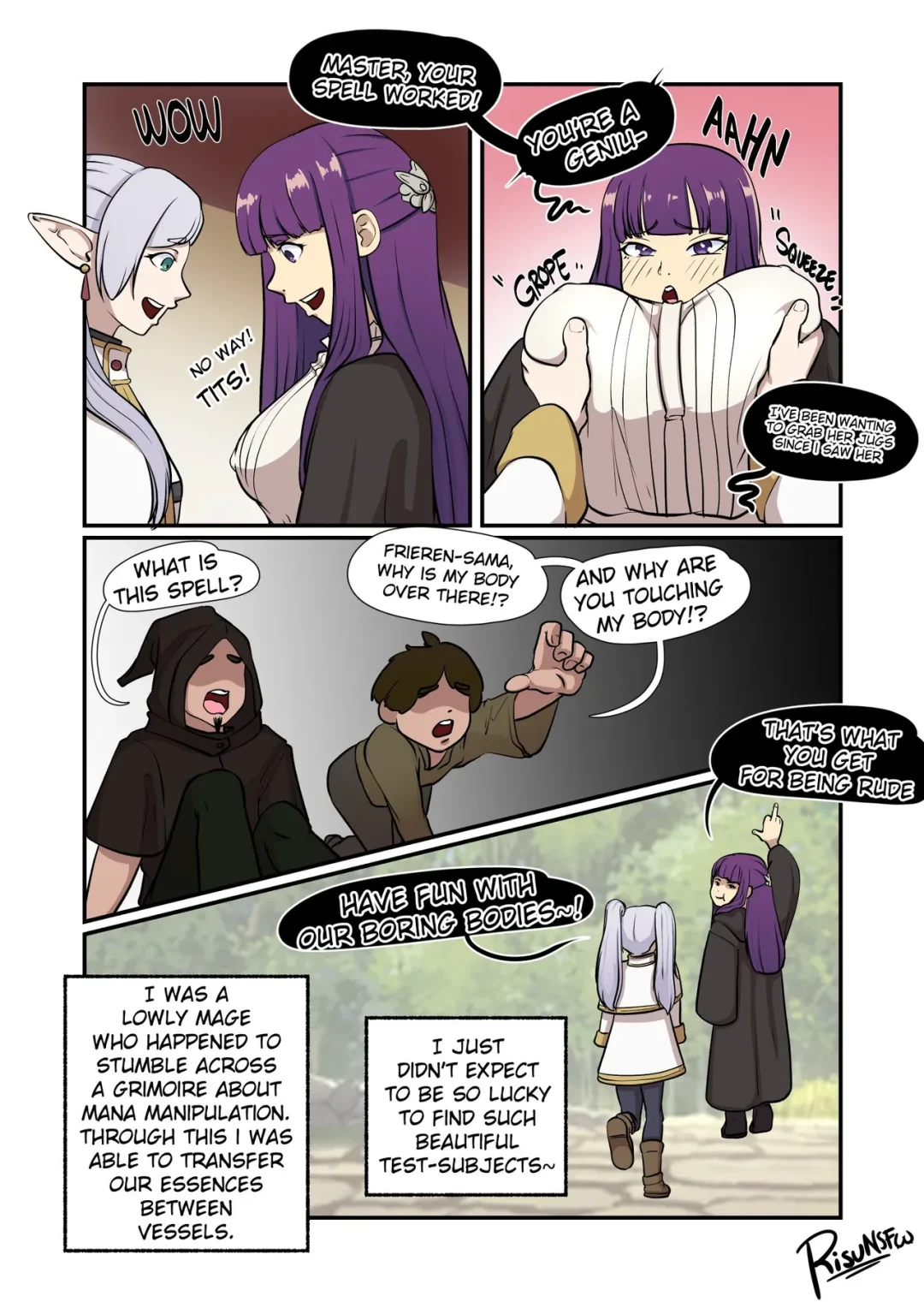 Frieren & Fern’s Swap Spell – RisuNSFW comic page 2