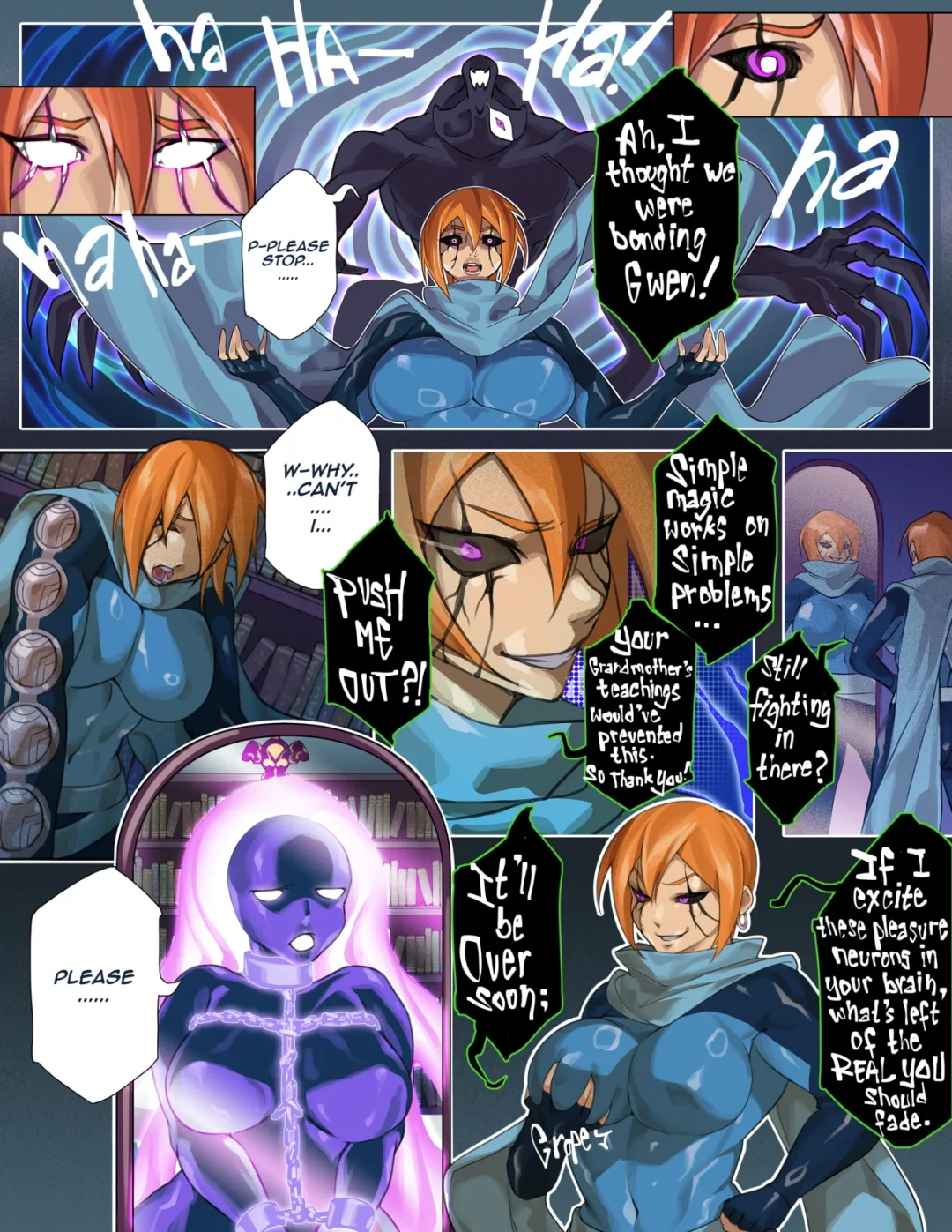 GWEN FREAKED – Possession hub comic page 6