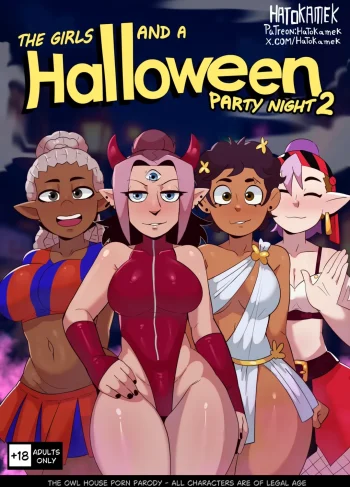 Girls at a Halloween Party 2 – HatoKameK, Porn Comic featuring Amity from The Owl House