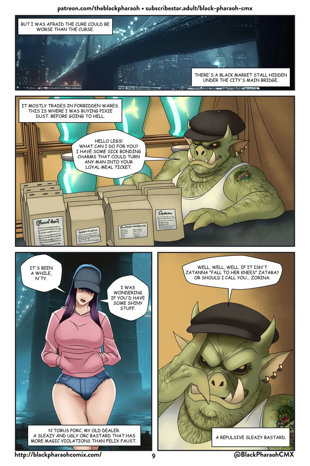 Live Madam, Evil – Black Pharaoh comic page 10