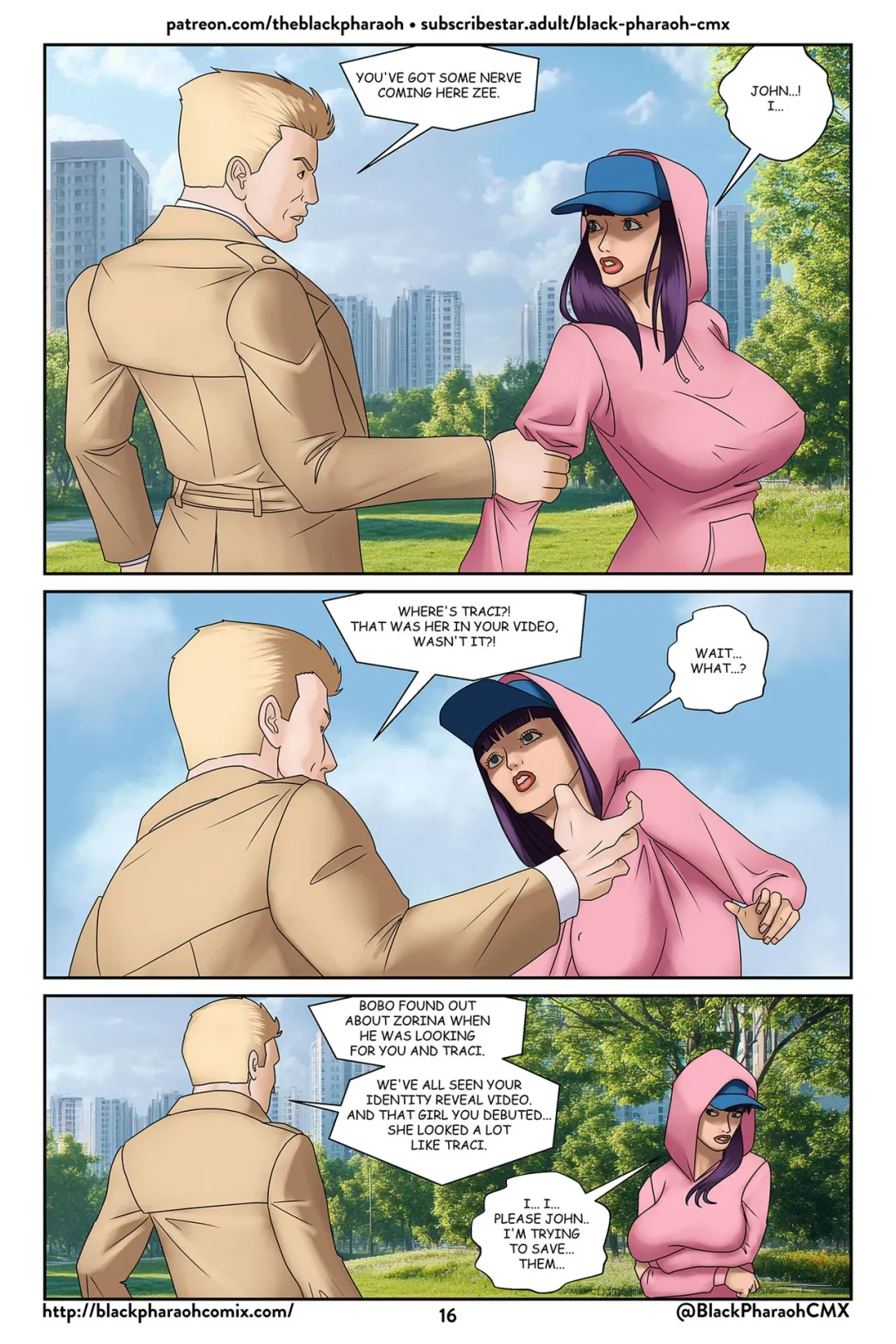 Live Madam, Evil – Black Pharaoh comic page 17