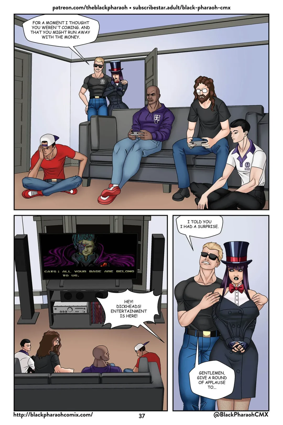 Live Madam, Evil – Black Pharaoh comic page 37