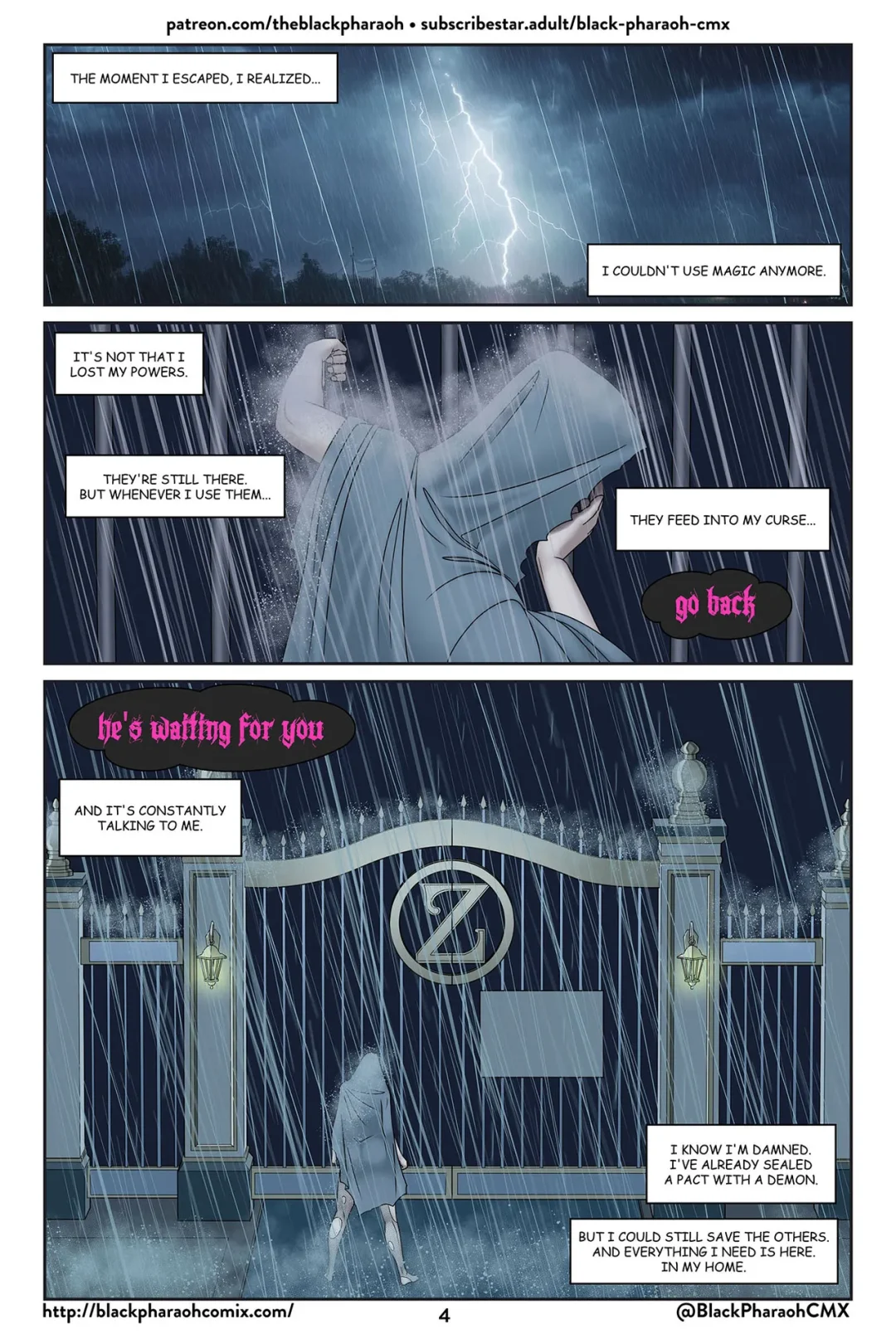 Live Madam, Evil – Black Pharaoh comic page 5