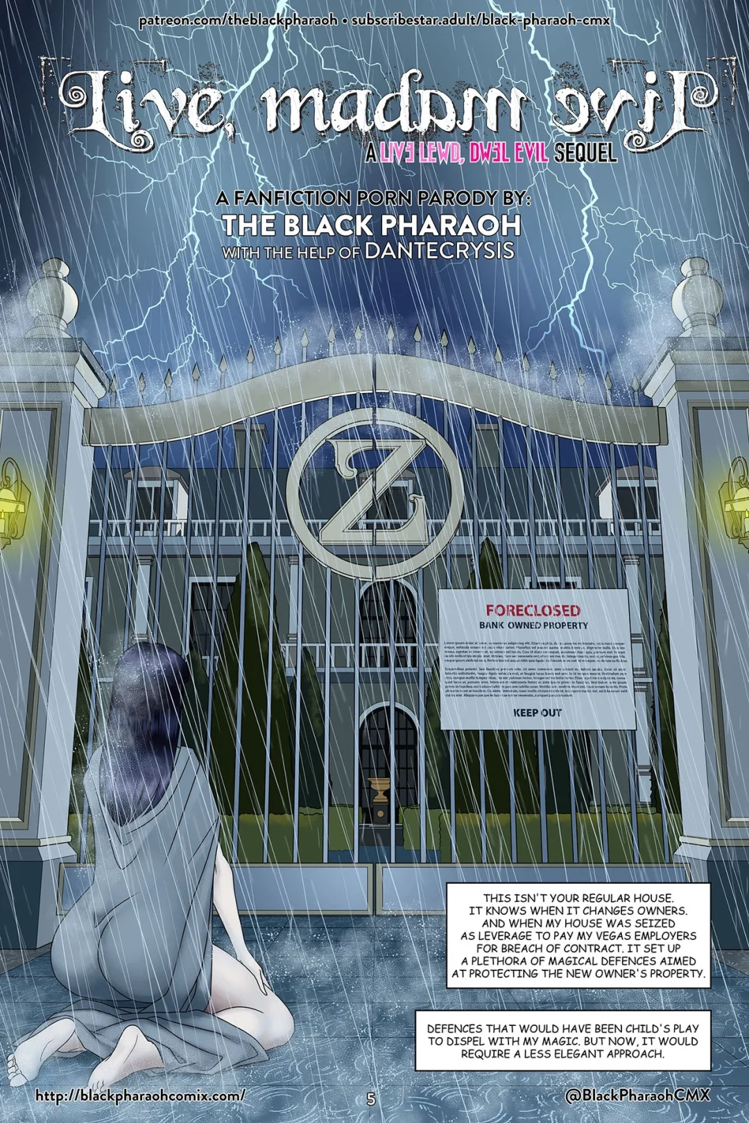 Live Madam, Evil – Black Pharaoh comic page 6