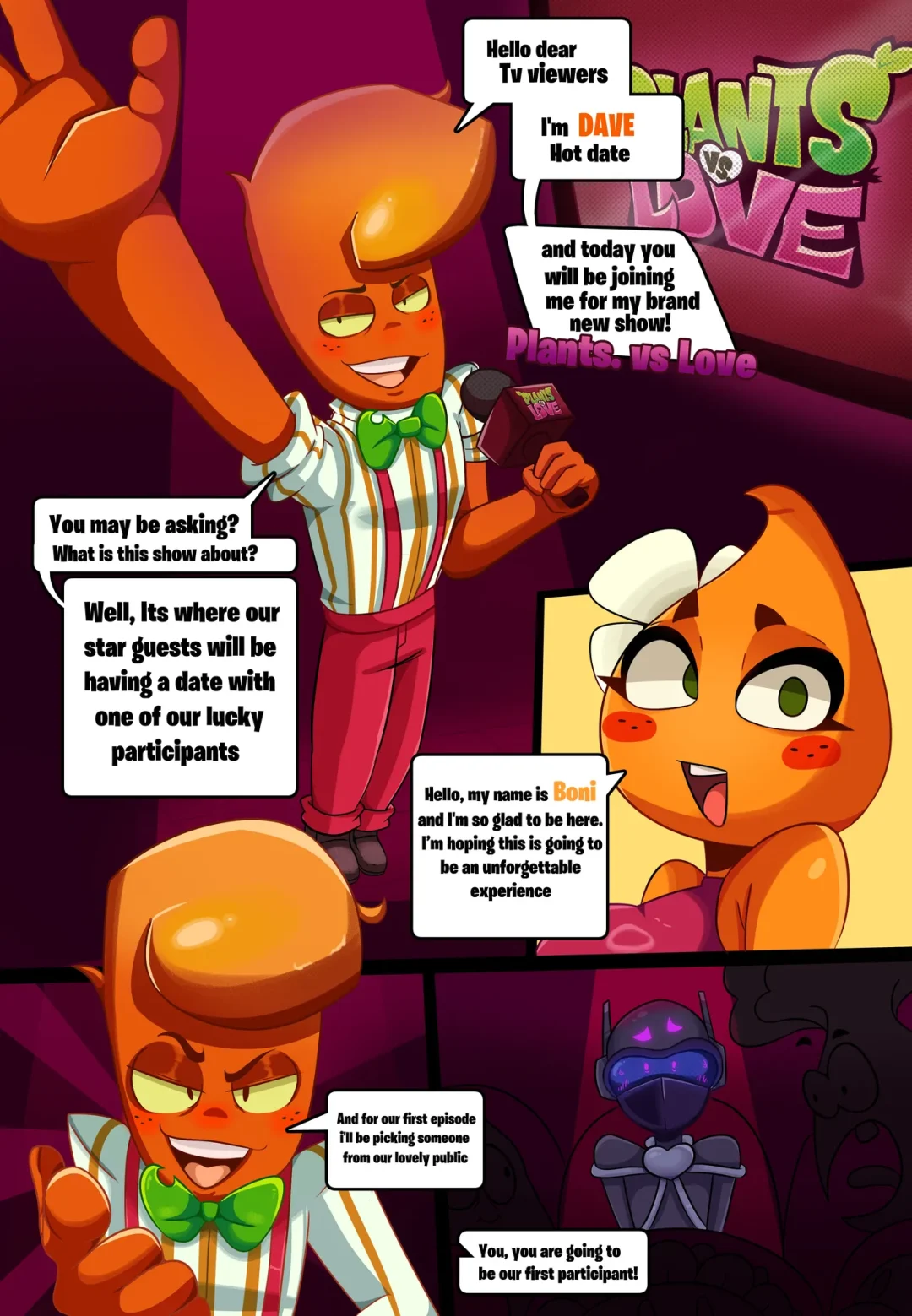 Plants vs Love – R-Bismut comic page 1