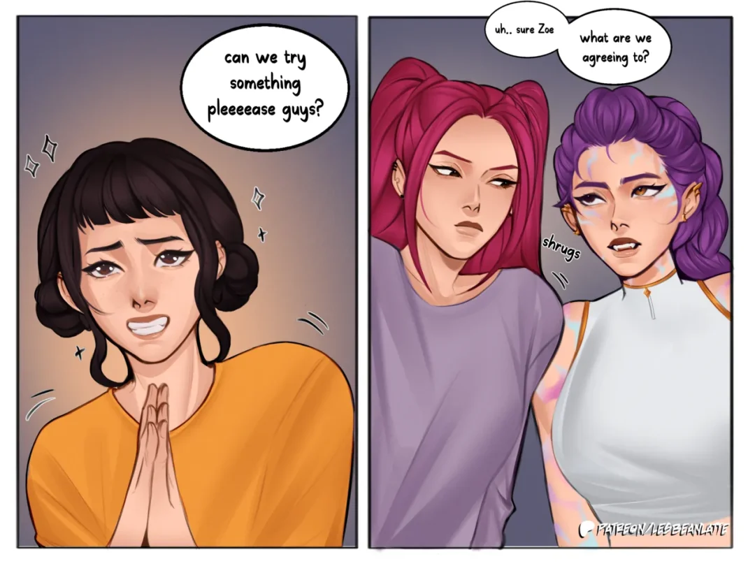 Polytrix: Demon Heat go Boom – Lesbeanlatte comic page 17
