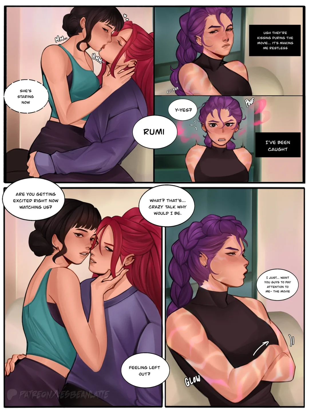Polytrix: Demon Heat go Boom – Lesbeanlatte comic page 20