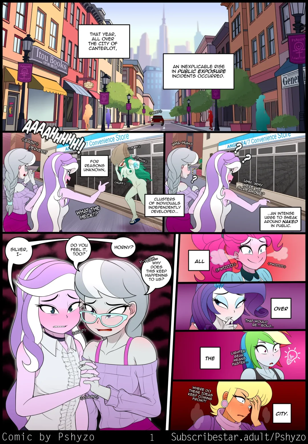Prurient Synchronicity – Pshyzomancer comic page 1