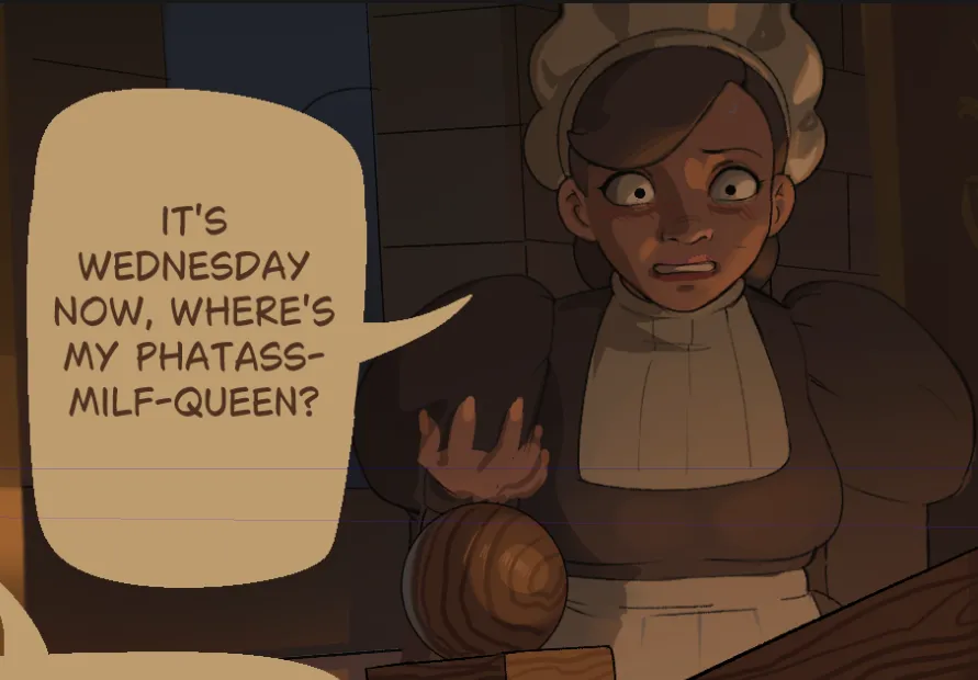 Queen Hilling’s Training – Lostinium comic page 9