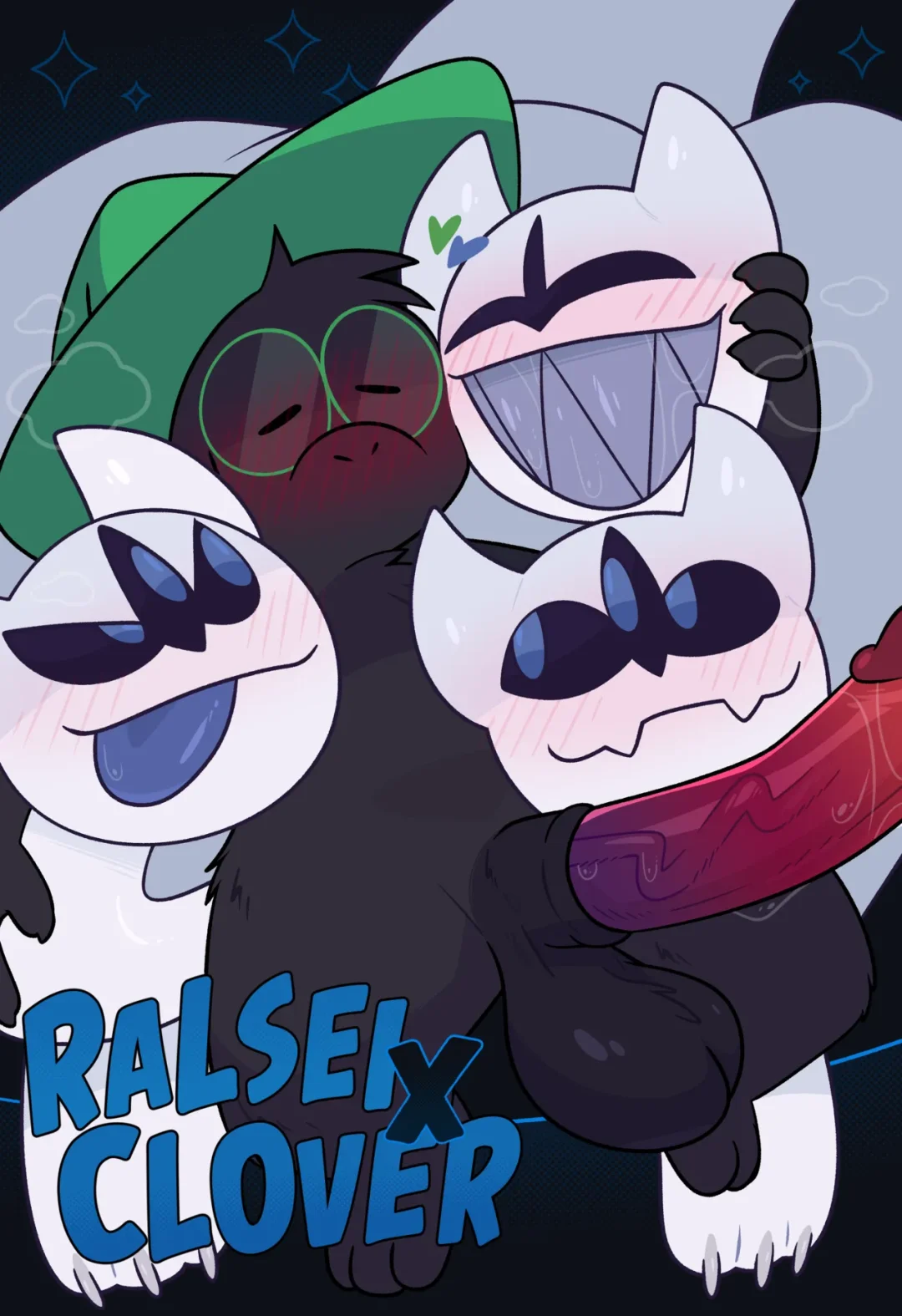 Ralsei x Clover – Crushpepper comic page 1