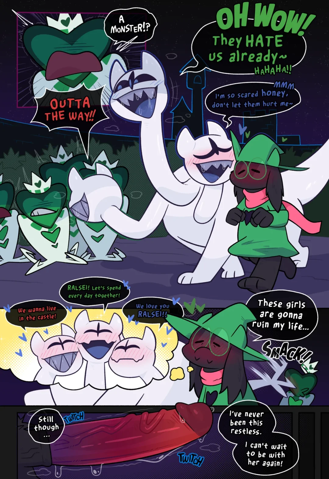 Ralsei x Clover – Crushpepper comic page 20