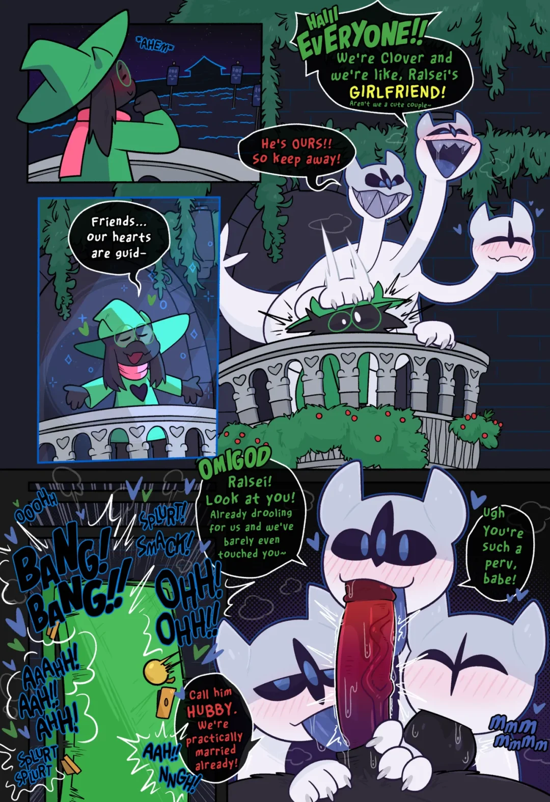 Ralsei x Clover – Crushpepper comic page 21