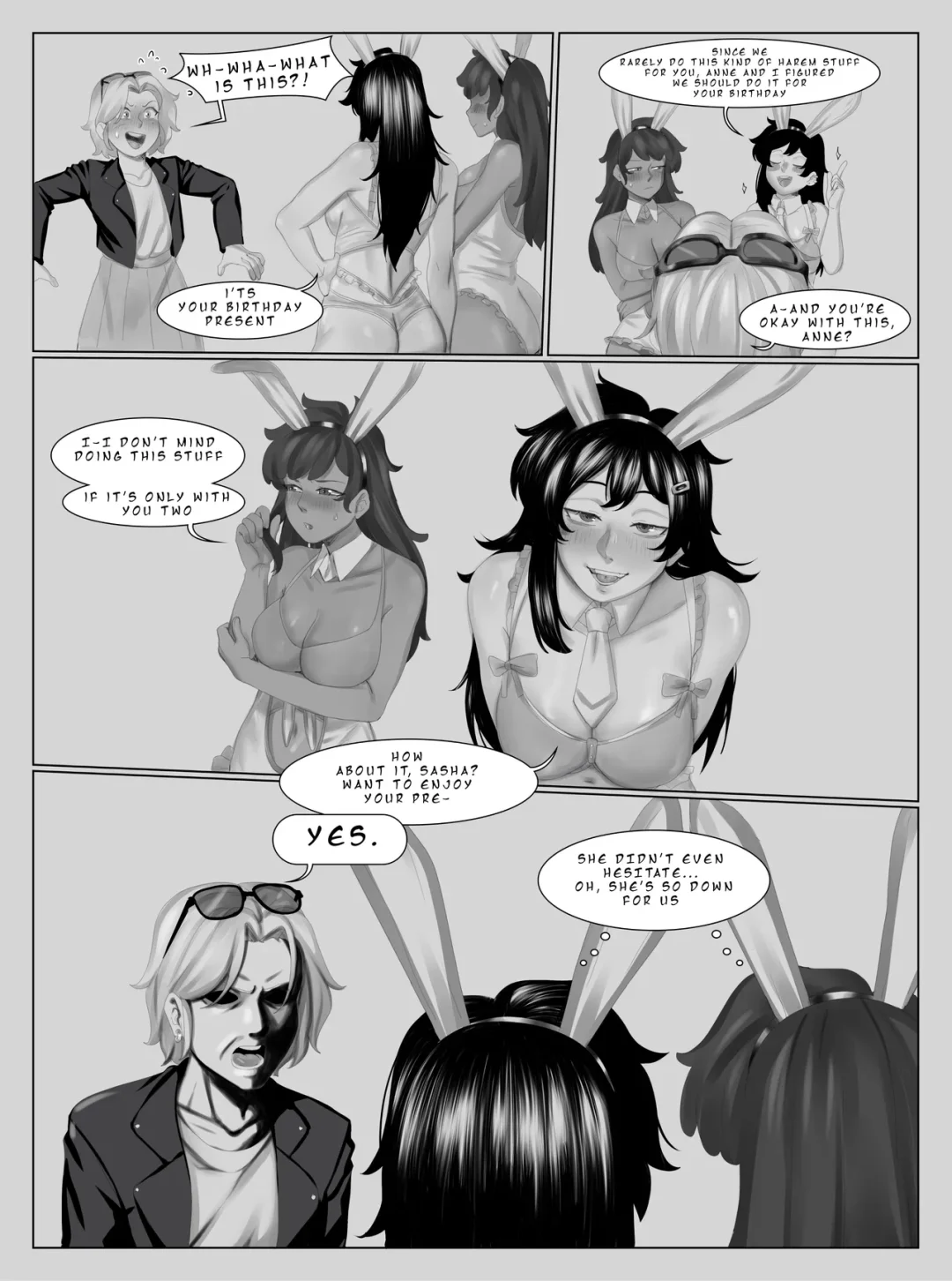 Sasha’s Birthday Present – GygerBeen comic page 3