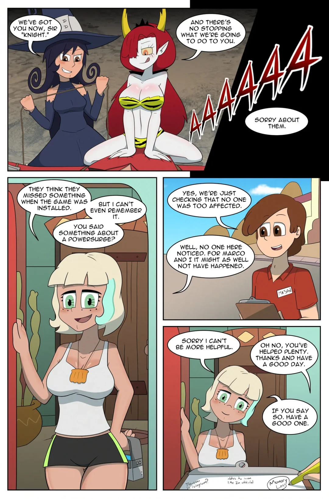 Second Installation – Reigning comic page 2