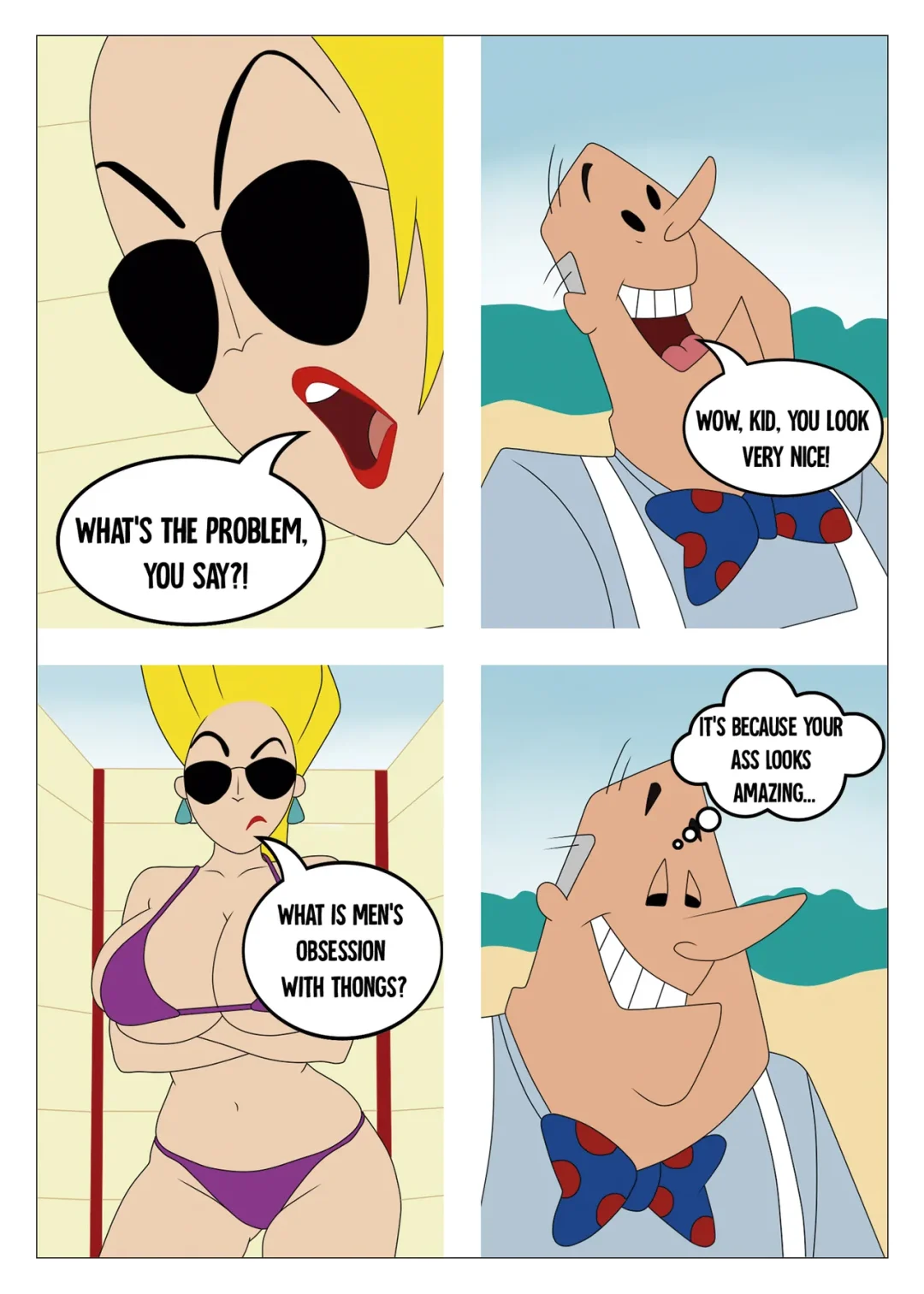 Sun, Beach and a Blond – 90RookieFan comic page 32