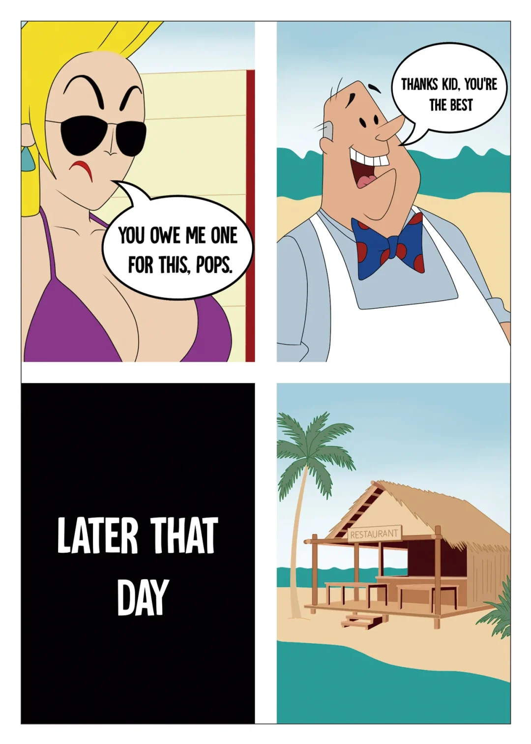 Sun, Beach and a Blond – 90RookieFan comic page 33