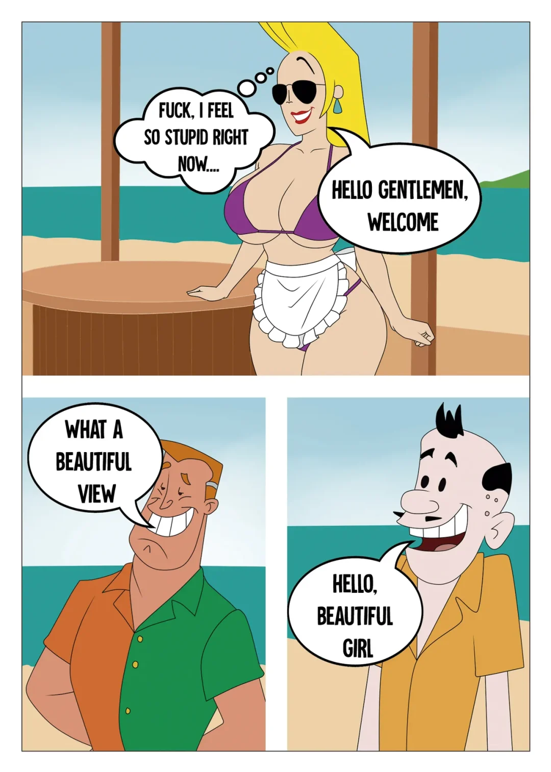 Sun, Beach and a Blond – 90RookieFan comic page 35
