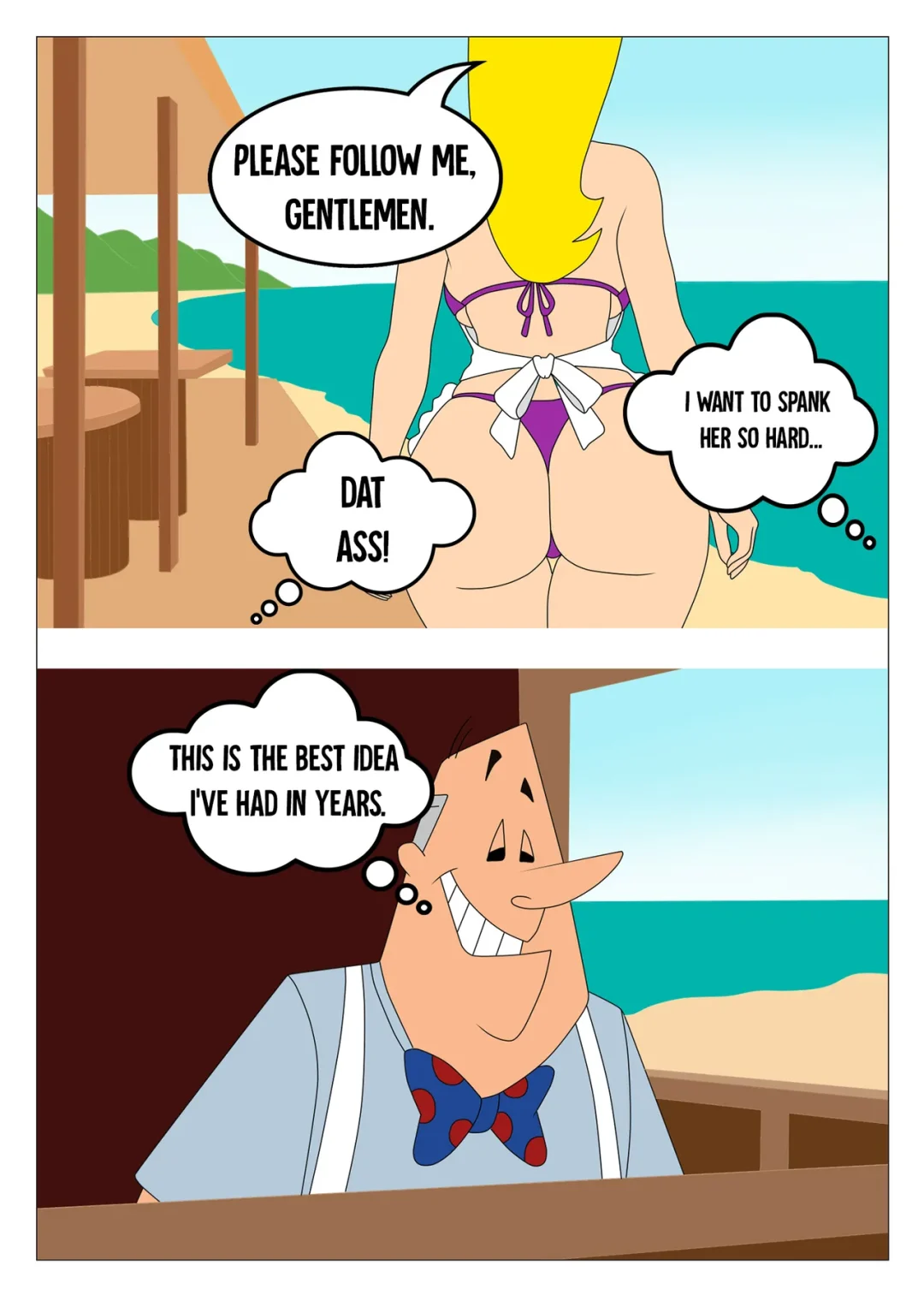 Sun, Beach and a Blond – 90RookieFan comic page 36