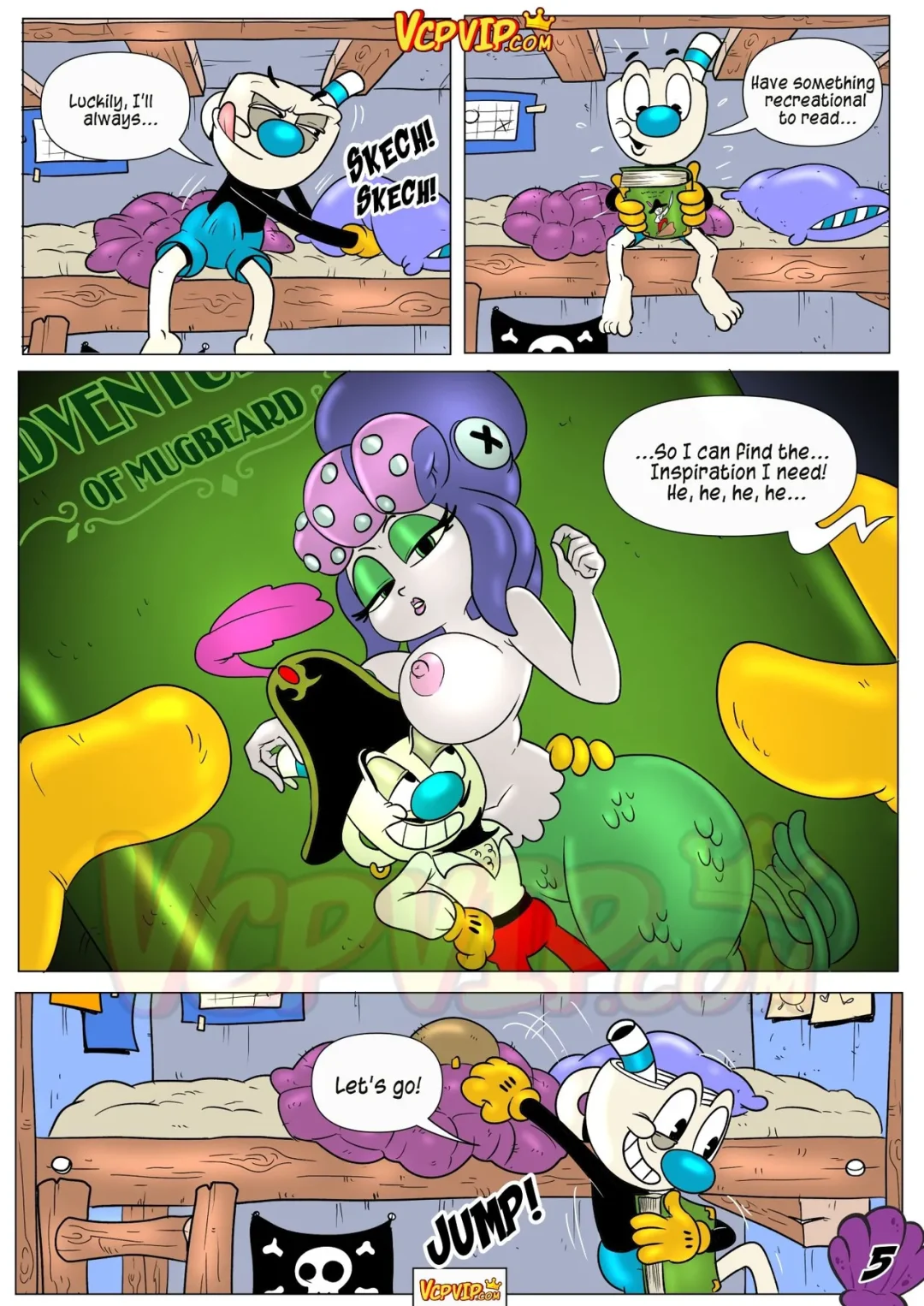 The Cuphead Show 2: The Shanty of Booty and sea-men – macergo comic page 6