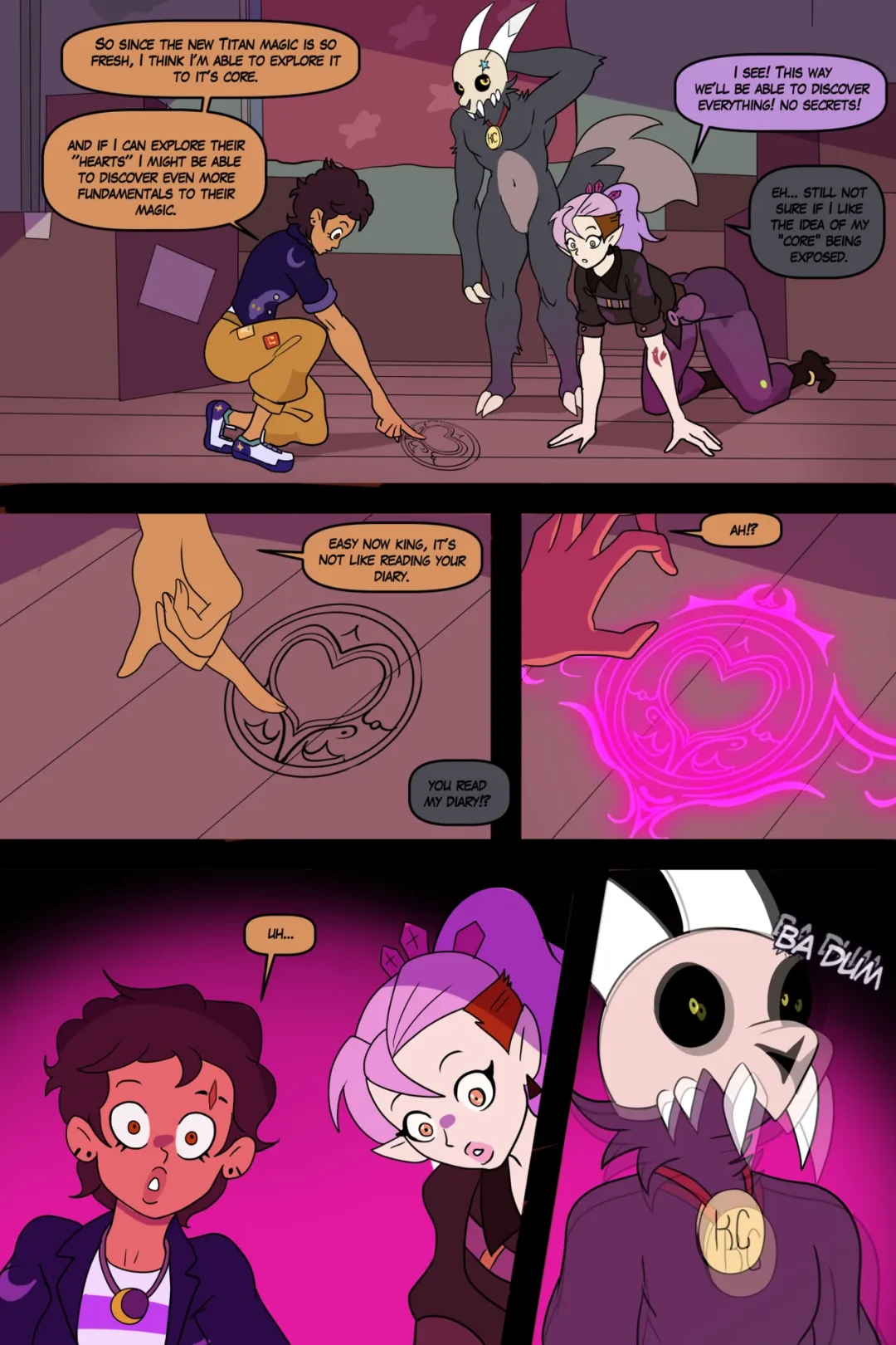 The Owl Hoes – Annon comic page 1