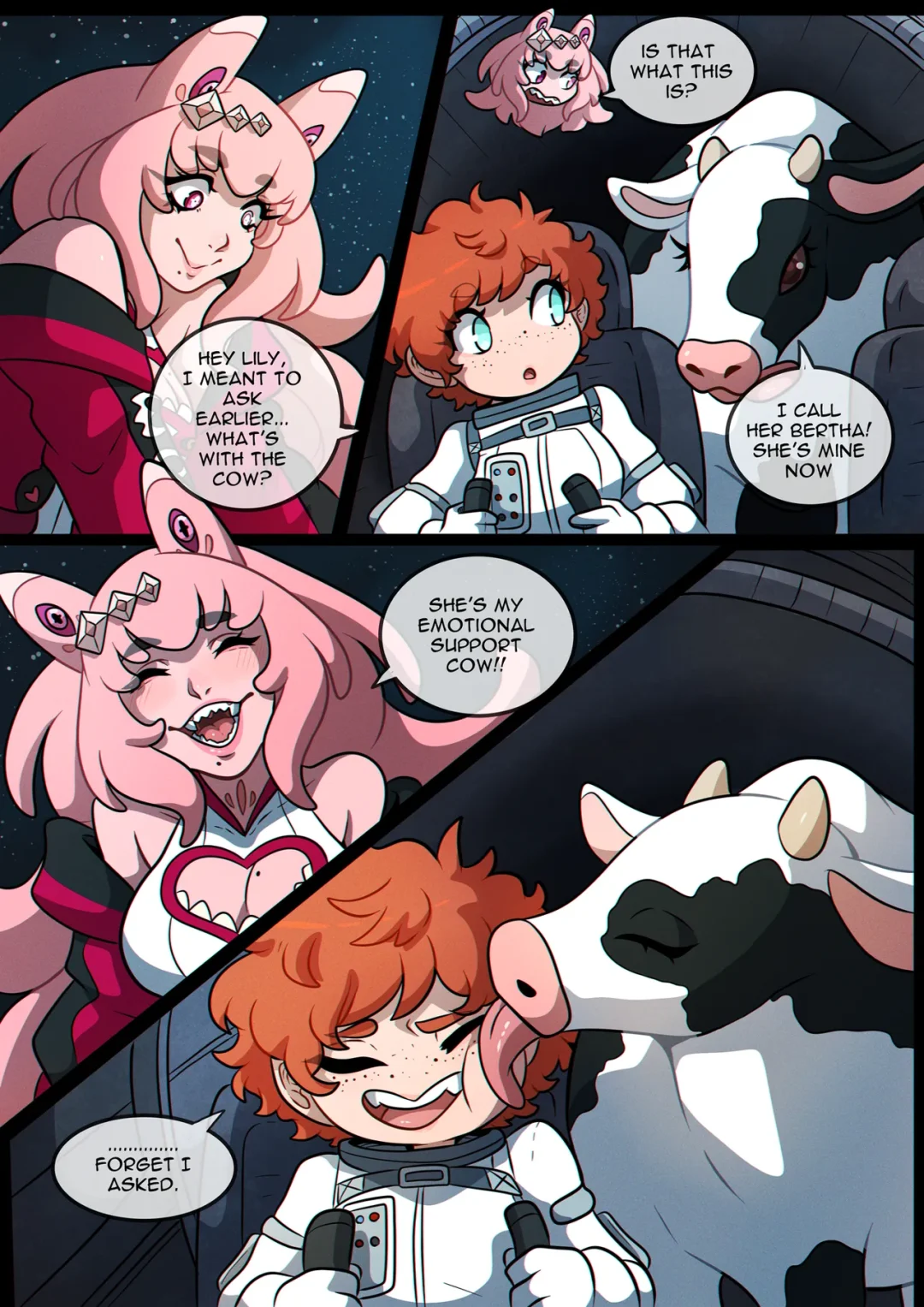 The Pink Thing 2: Space Rescue! – Kinkymation comic page 28